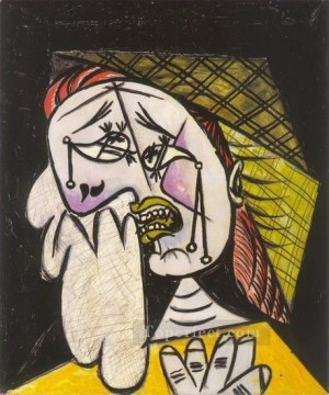 La femme qui pleure au foulard 4 1937 Cubismo Pinturas al óleo